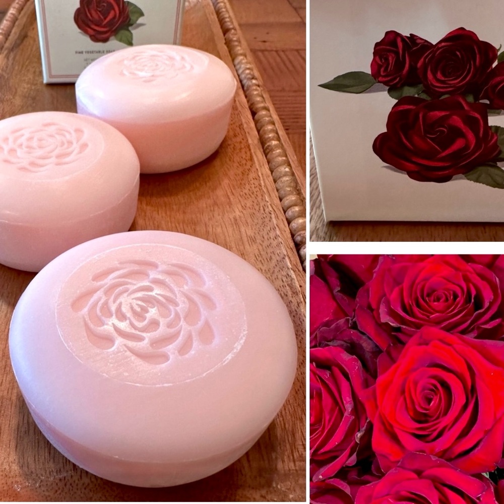 🌹🌹🌹Rose Soap Set [of 3] ALCHIMIA Made in Italy